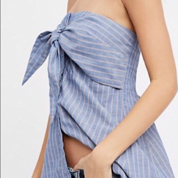 Free People Heartbreaker Striped Tube Top - Picture 6 of 9